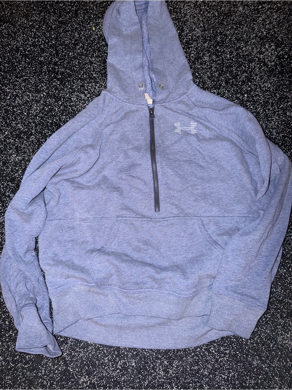 Under Armour Navy Blue Zip-Up Hooded Sweatshirt